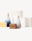 All four Mwani Zanzibar Products and their exterior packaging.